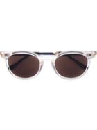 Thierry Lasry Round Frame Sunglasses, Women's, White, Acetate/plastic