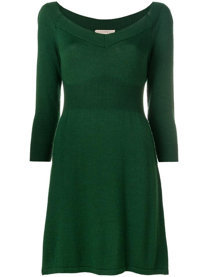 A.n.g.e.l.o. Vintage Cult Flared Short Dress - Green