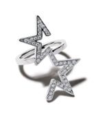 Tasaki 18kt White Gold Diamond Abstract Star Ring