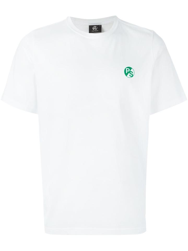 Ps By Paul Smith Round Neck T-shirt, Men's, Size: Large, White, Cotton