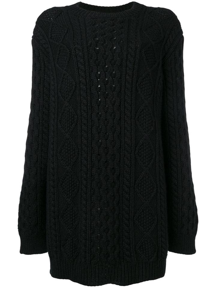 Red Valentino Oversized Fit Jumper - Black