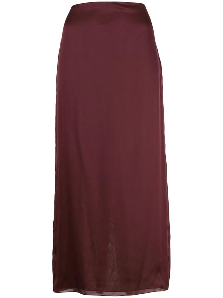 The Row A-line Midi Skirt - Pink & Purple