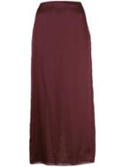 The Row A-line Midi Skirt - Pink & Purple