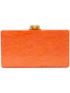 Edie Parker Marbled Effect Clutch - Yellow & Orange