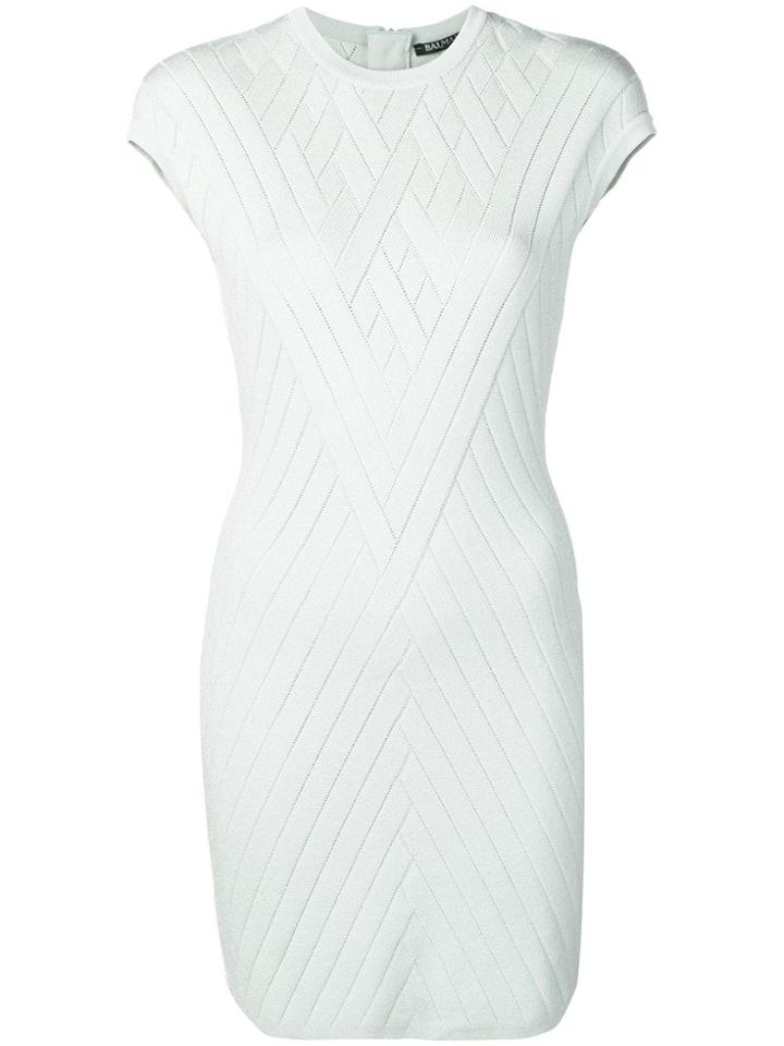 Balmain Fitted Knit Dress - Green