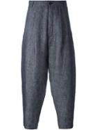 Société Anonyme 'jap Boy' Trousers, Size: Large, Blue, Cotton/linen/flax