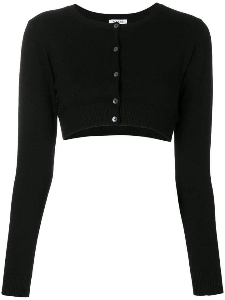 P.a.r.o.s.h. Cropped Cardigan - Black