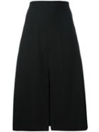 Odeeh Central Slit Skirt, Women's, Size: 38, Black, Cotton/viscose