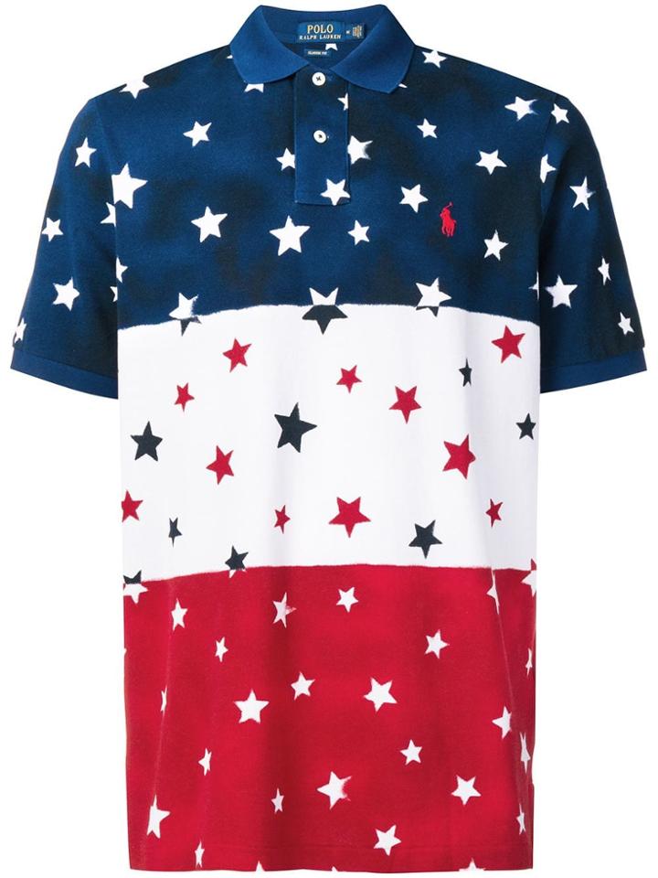 Polo Ralph Lauren Star Printed Polo Shirt - Blue