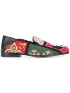 Alexander Mcqueen Woven Skull Loafers - Multicolour