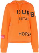 Burberry Horseferry Logo Print Hoodie - Orange