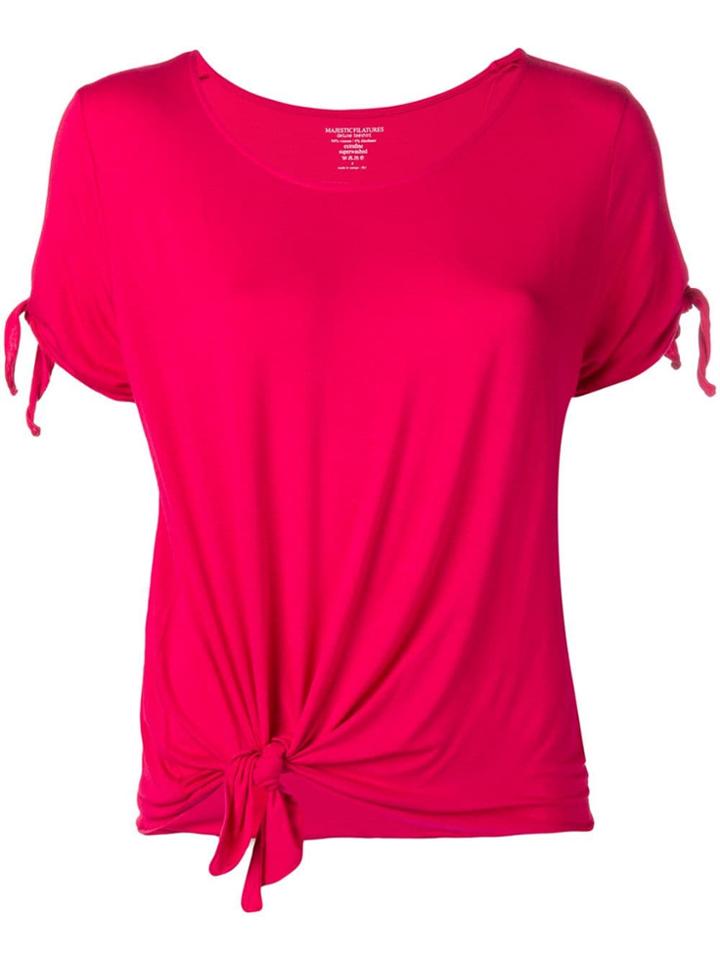 Majestic Filatures Knot Detail T-shirt - Pink