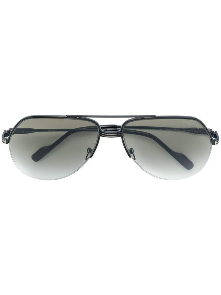 Tom Ford Eyewear Gradient Aviators - Black