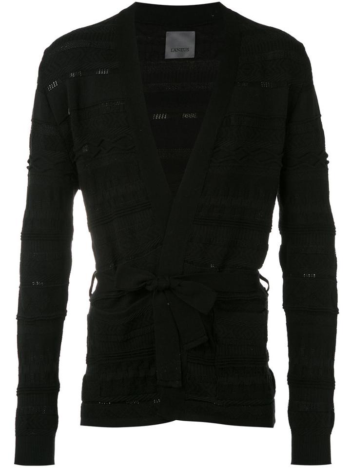 Laneus - Knitted Cardigan - Men - Cotton - 44, Black, Cotton