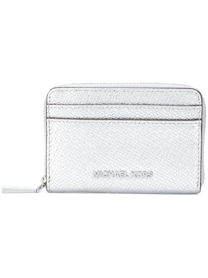 Michael Michael Kors Jet Set Zip-around Wallet - Metallic