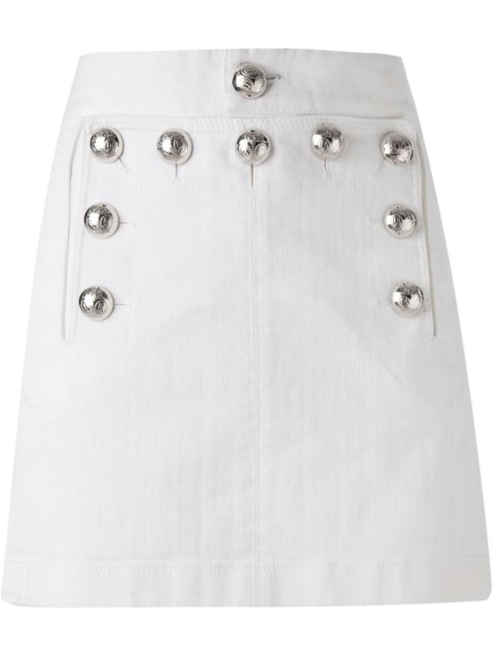 Gucci Buttoned Denim Skirt