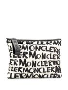 Moncler Graffiti Clutch Bag - White