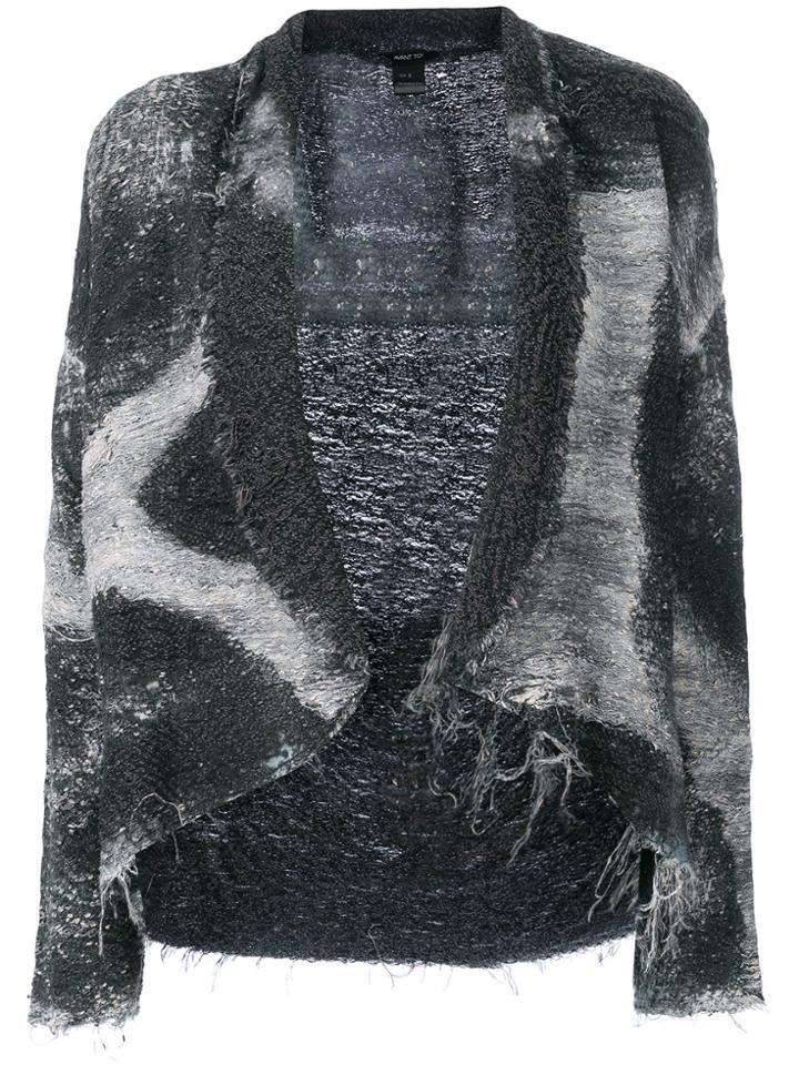 Avant Toi Tie Dye Effect Jacket - Grey