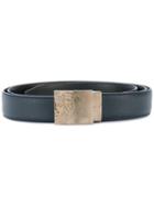 Versace Collection Buckled Belt, Men's, Size: 120, Black, Leather/metal
