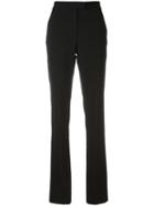 Red Valentino Tailored Straight Trousers, Women's, Size: 44, Black, Polyester/wool/spandex/elastane/acetate