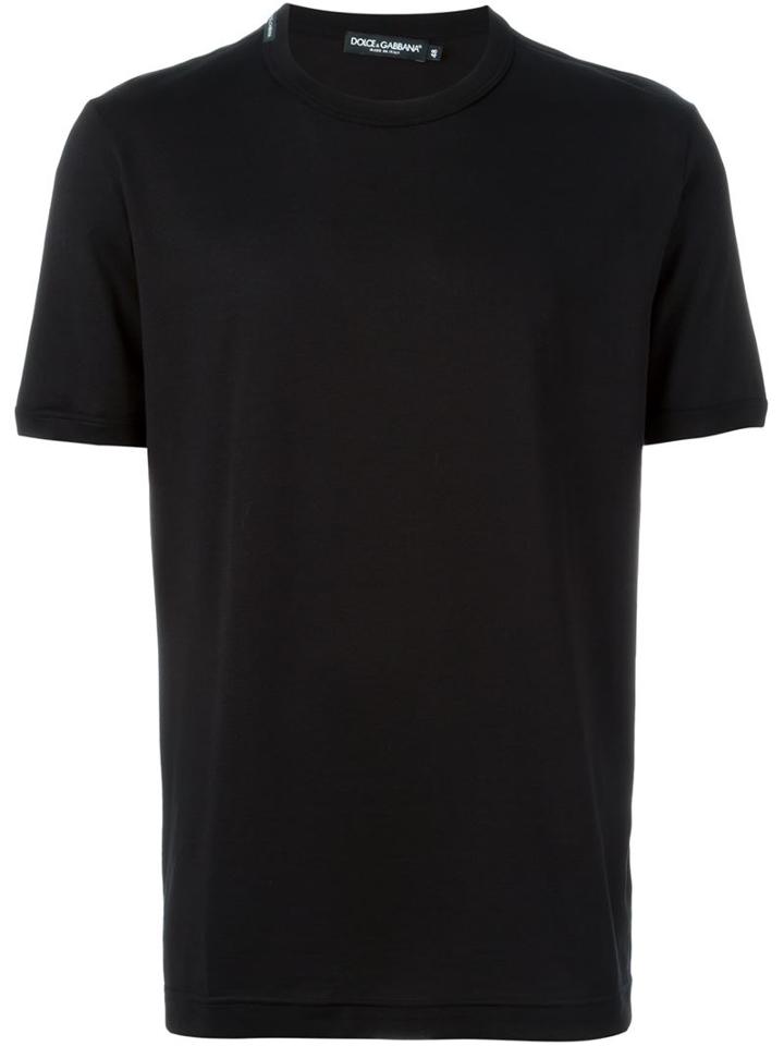 Dolce & Gabbana Crew Neck Sweater, Men's, Size: 52, Black, Cotton