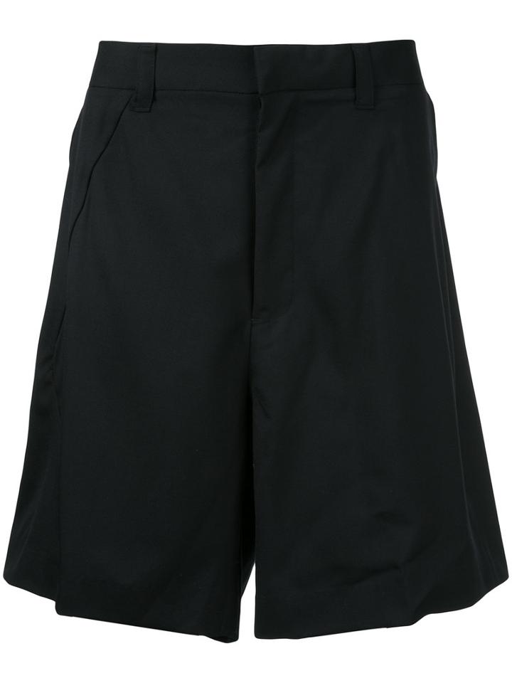 Facetasm - Pleated Shorts - Men - Cashmere/wool - 5, Black, Cashmere/wool