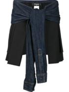 Dsquared2 Tie Sleeve Open Kilt, Men's, Size: 48, Black, Cotton/spandex/elastane/virgin Wool