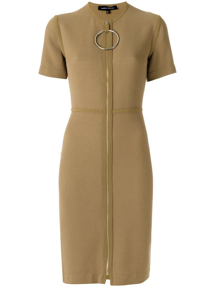 Gloria Coelho - Panelled Dress - Women - Elastodiene/polyester/viscose - Gg, Nude/neutrals, Elastodiene/polyester/viscose