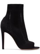 Gianvito Rossi Vires 105 Open Toe Boots - Black