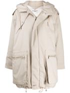 Katharine Hamnett London Oversized Hooded Parka - Neutrals