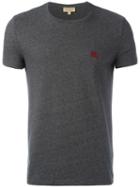Burberry Logo Patch T-shirt, Men's, Size: Large, Grey, Cotton