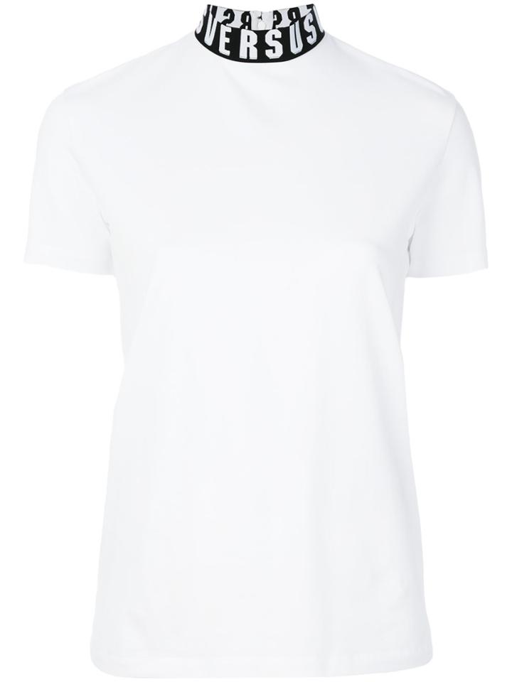 Versus Branded Neck T-shirt - White