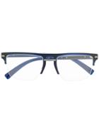 Versace Eyewear Greca Aegis Glasses Frames - Blue