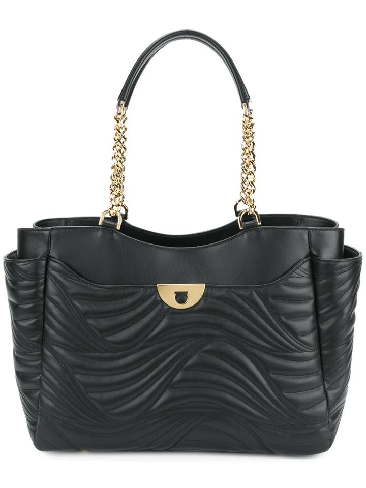 Salvatore Ferragamo Lexi Tote Bag - Black