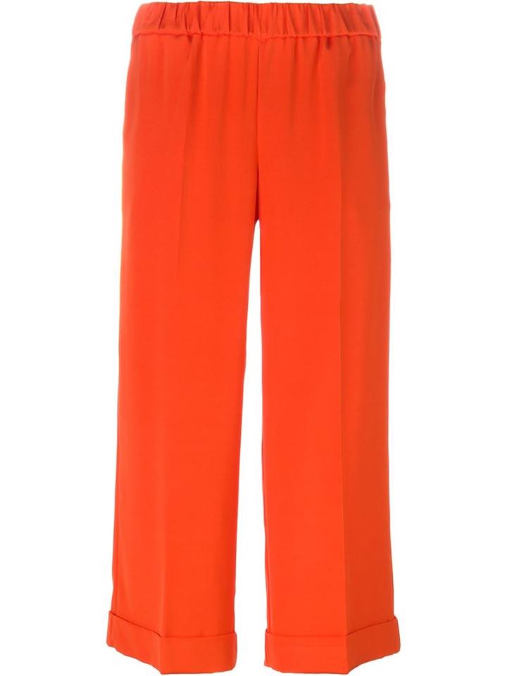 P.a.r.o.s.h. Sechiny Trousers, Women's, Red, Silk/spandex/elastane