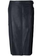 Versus Wrap Pencil Skirt - Black