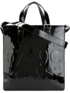 Assouline 'didot' Bookbag Tote, Adult Unisex, Black, Patent Leather