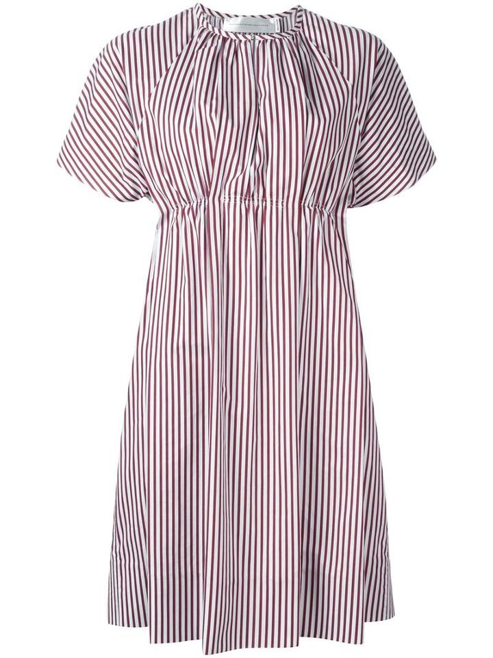 Victoria Victoria Beckham Flared Dress, Women's, Size: 36, Red, Cotton/polyamide/spandex/elastane/zamak