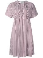 Victoria Victoria Beckham Flared Dress, Women's, Size: 36, Red, Cotton/polyamide/spandex/elastane/zamak