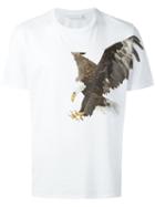 Neil Barrett Eagle Print T-shirt, Men's, Size: Small, White, Cotton