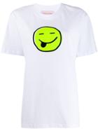 Natasha Zinko Smiley Print T-shirt - White