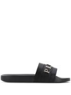Philipp Plein Original Flat Gummy Sandals - Black