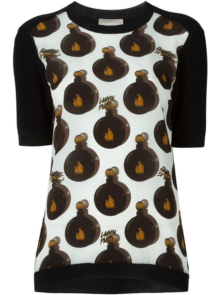 Lanvin Bottle Print Top