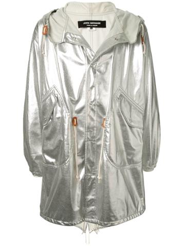 Junya Watanabe Comme Des Garçons Vintage Metallic Parka Coat - Silver