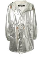 Junya Watanabe Comme Des Garçons Vintage Metallic Parka Coat - Silver