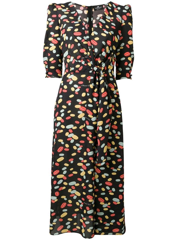 Elisabetta Franchi Macarrons Print Dress - Black