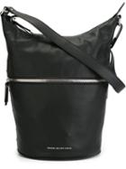 Diesel Black Gold Zip Panel Hobo Tote Bag