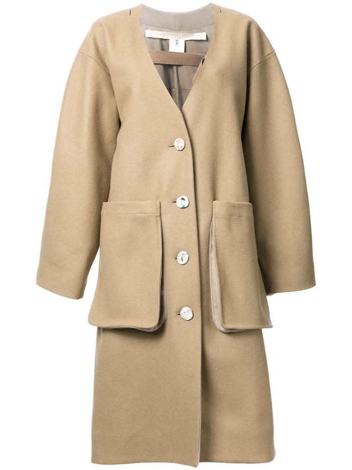 Eckhaus Latta 'slump' Coat - Brown