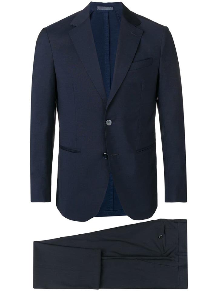 0909 Two-piece Formal Suit - Blue