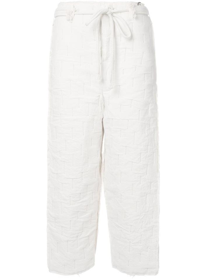 Toogood 'calico' Trousers, Women's, Size: 1, White, Cotton